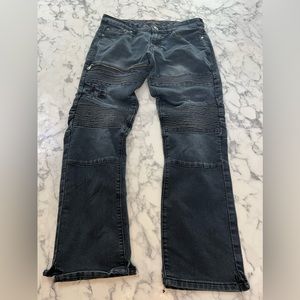 Black Jeans With Zipper Designs ( 32' 32)